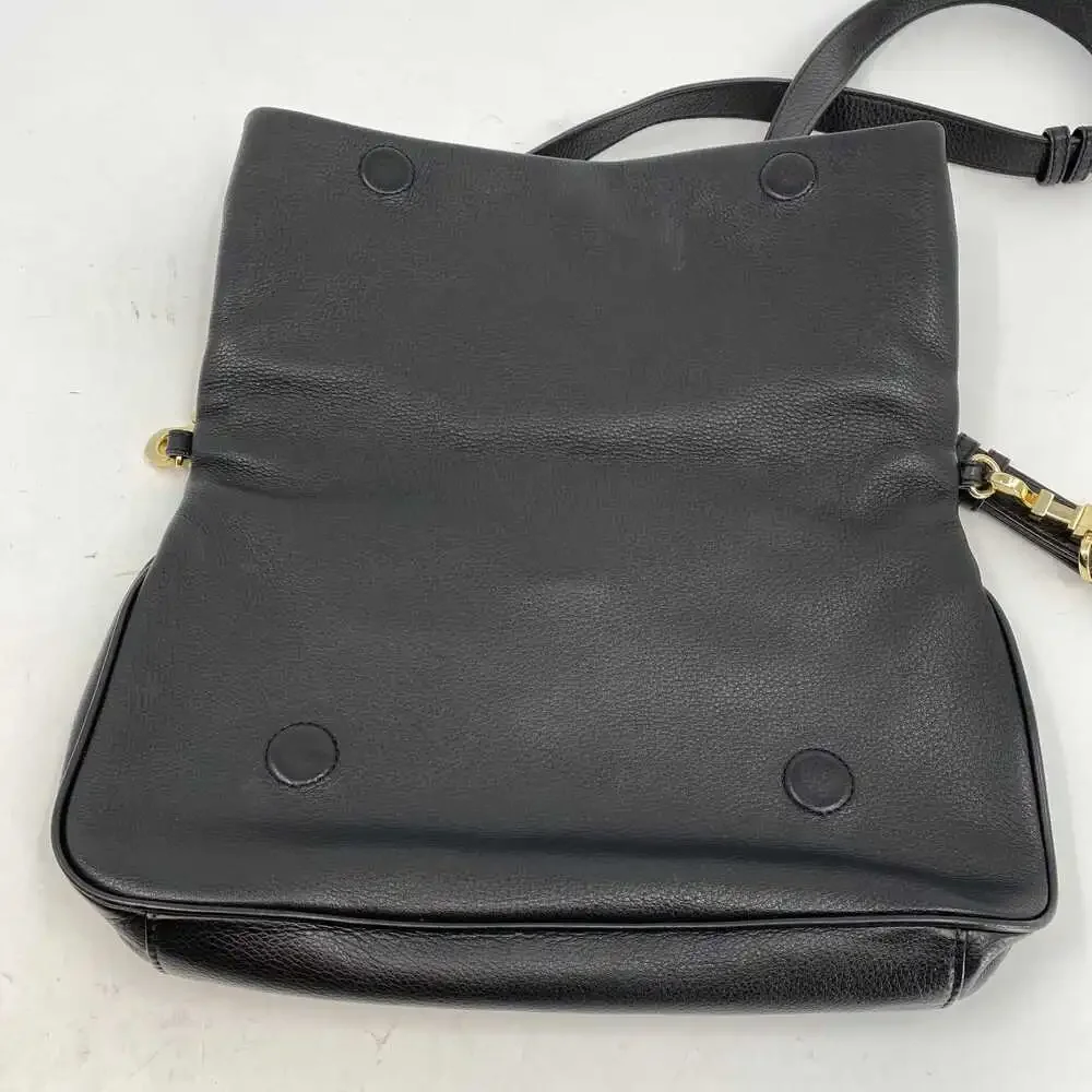Tory Burch Black Leather Crossbody Bag | Magnetic Closure